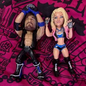 WWE Figures - Aj Styles and Alexa Bliss